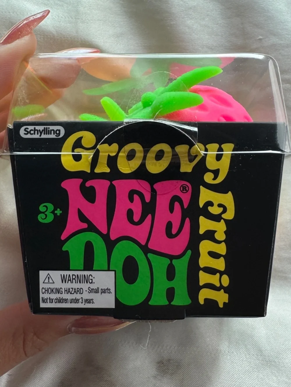 NeeDoh The Groovy Glob 2.5-Inch Small Stress Ball Pack of 3 Fruit - Picture 3 of 5